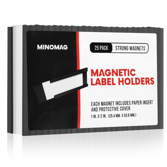 Magnetic Label Holders | 1in.x2in. (Set of 25)