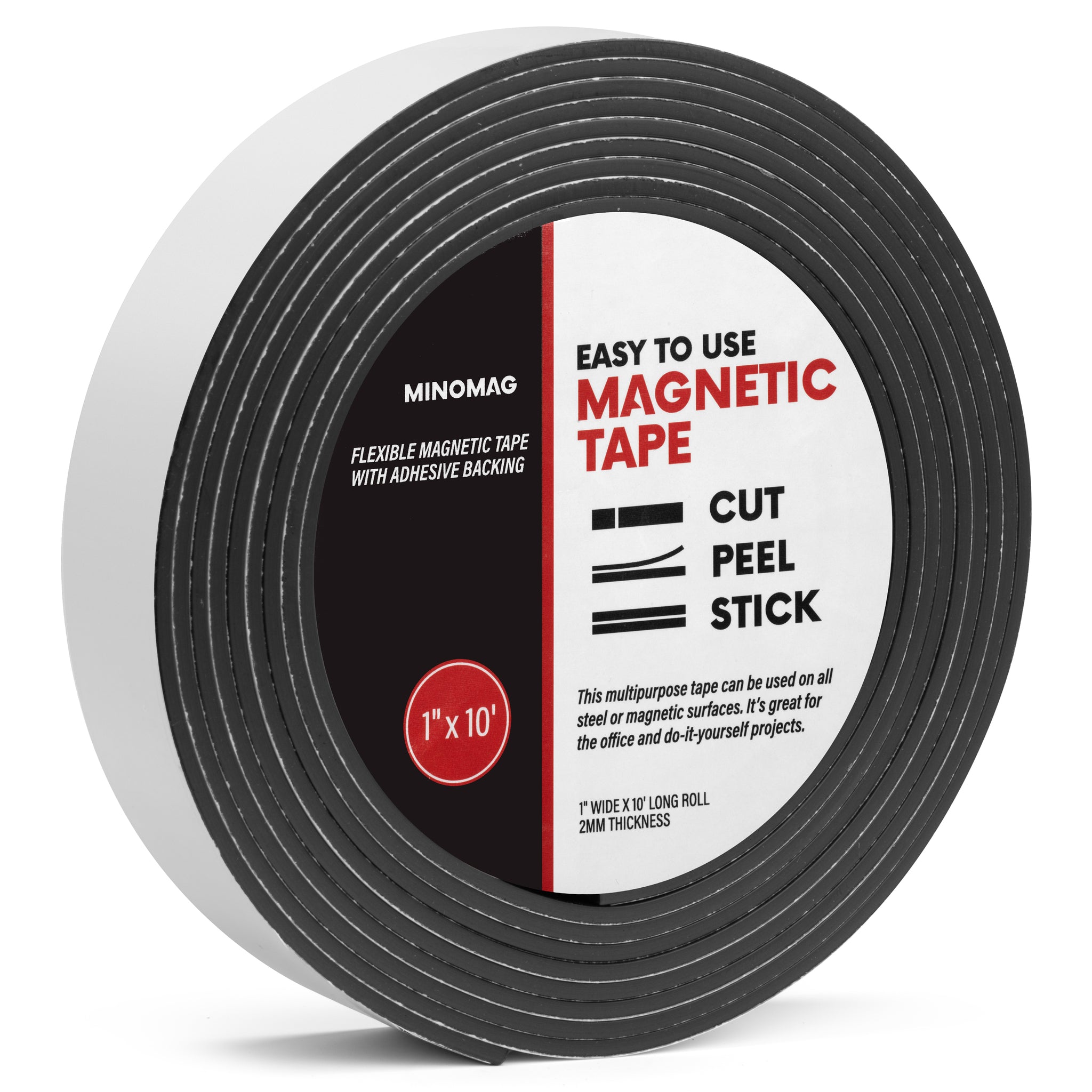Magnetic Tape - Black, Flexible Magnets