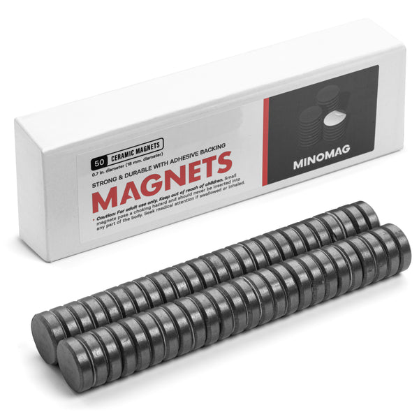 Round Magnetic Sheet Self-Adhesive - 50mm